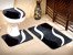 Fürdőszobaszőnyegek Borneo II N54 szürke-fekete