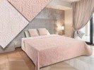 Kétoldalas ágytakaró Vigo II Por rózsaszín-ecru 35 180x220+2x40x40
