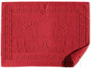 Pamut Fürdőszobaszőnyegek Foot Greek piros 50x70 cm